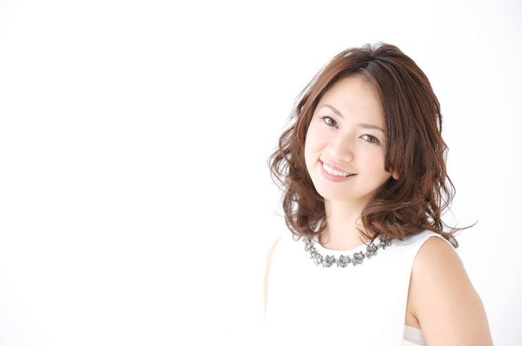 笑顔の女性